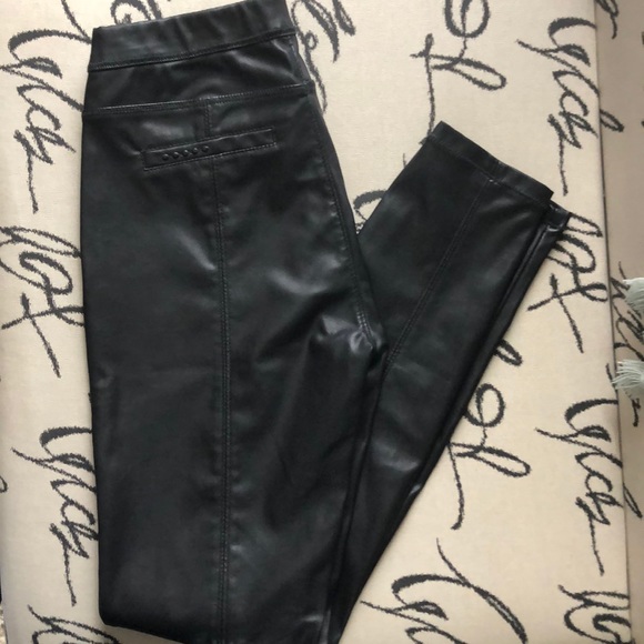 Free People Vegan Leather Pants - Picture 9 of 10